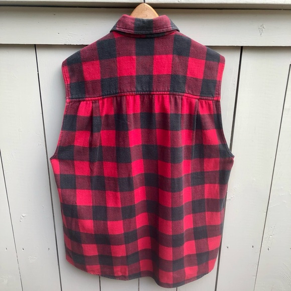 Vintage Abercrombie & Fitch Buffalo Plaid Cotton Flannel Paul Bunyan GUC - Picture 2 of 6